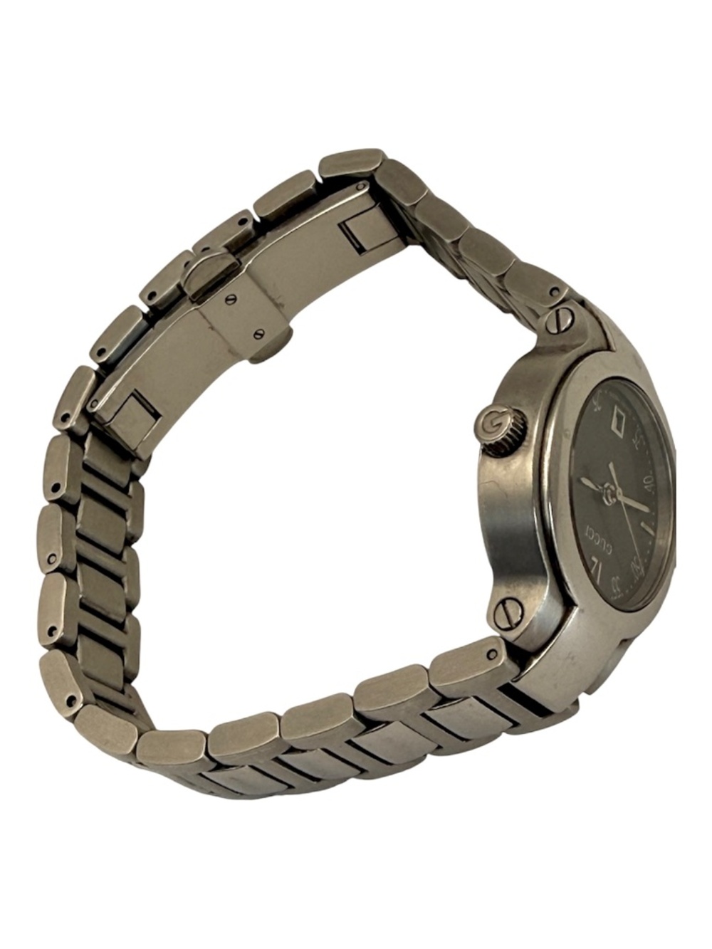 Gucci Vintage Gucci 8900L Stainless Steel Ladies Watch Dark Gray Dial - Picture 4 of 7